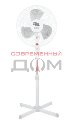Вентилятор напольный Oasis VF-40SWG БЕЛО/СЕРЫЙ